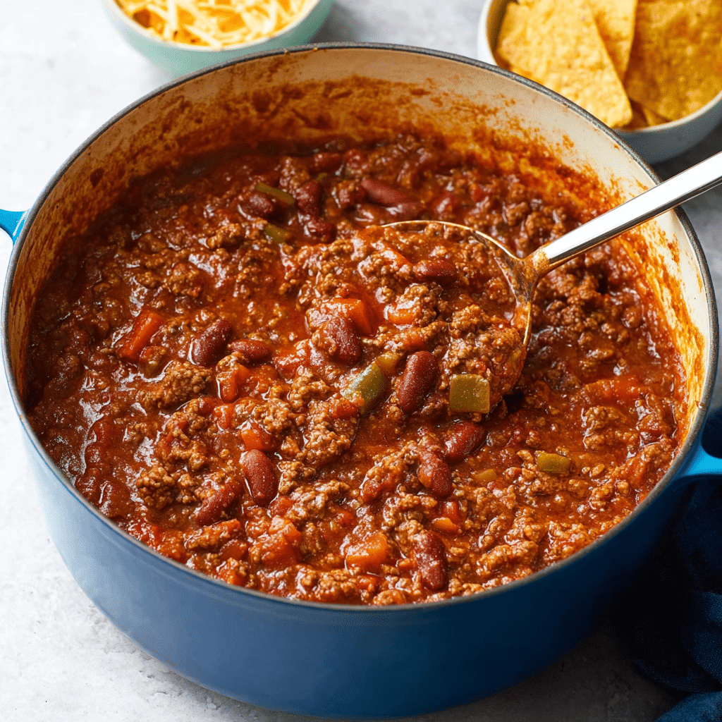 BEST GROUND BEEF STOVETOP CHILI Recipe - Recipe Image