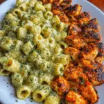 Garlic Butter Chicken Bites w Creamy Rigatoni Recipe