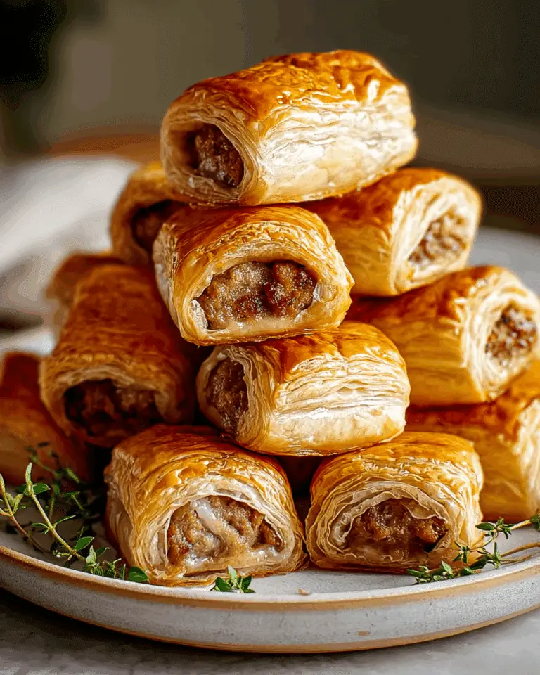 Savory French Onion Sausage Rolls Recipe
