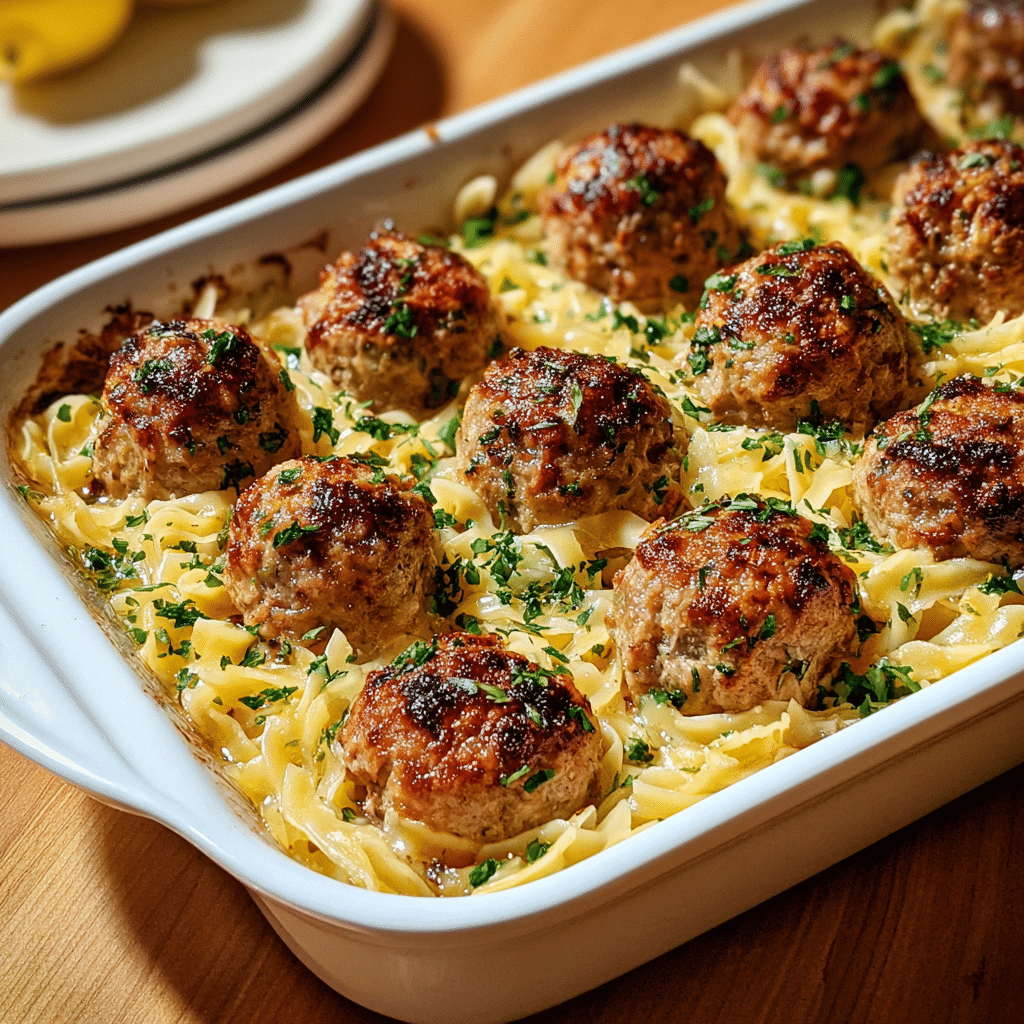 greek chicken meatballs with lemon orzo Recipe - Recipe Image