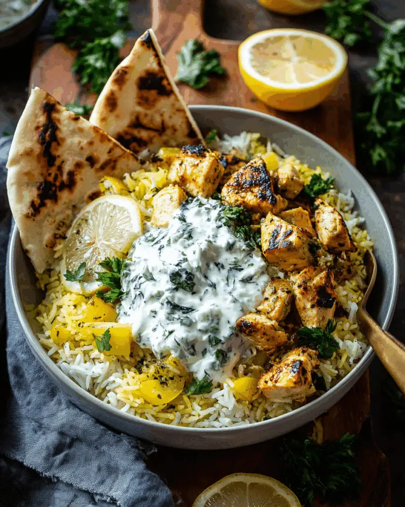 Easy Chicken Tzatziki Rice Bake Recipe