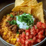 Taco Rice Bowl with Doritos Recipe