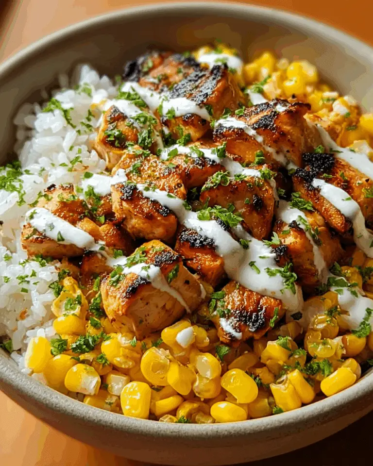 Delicious Street Corn Chicken Rice Bowl Recipe