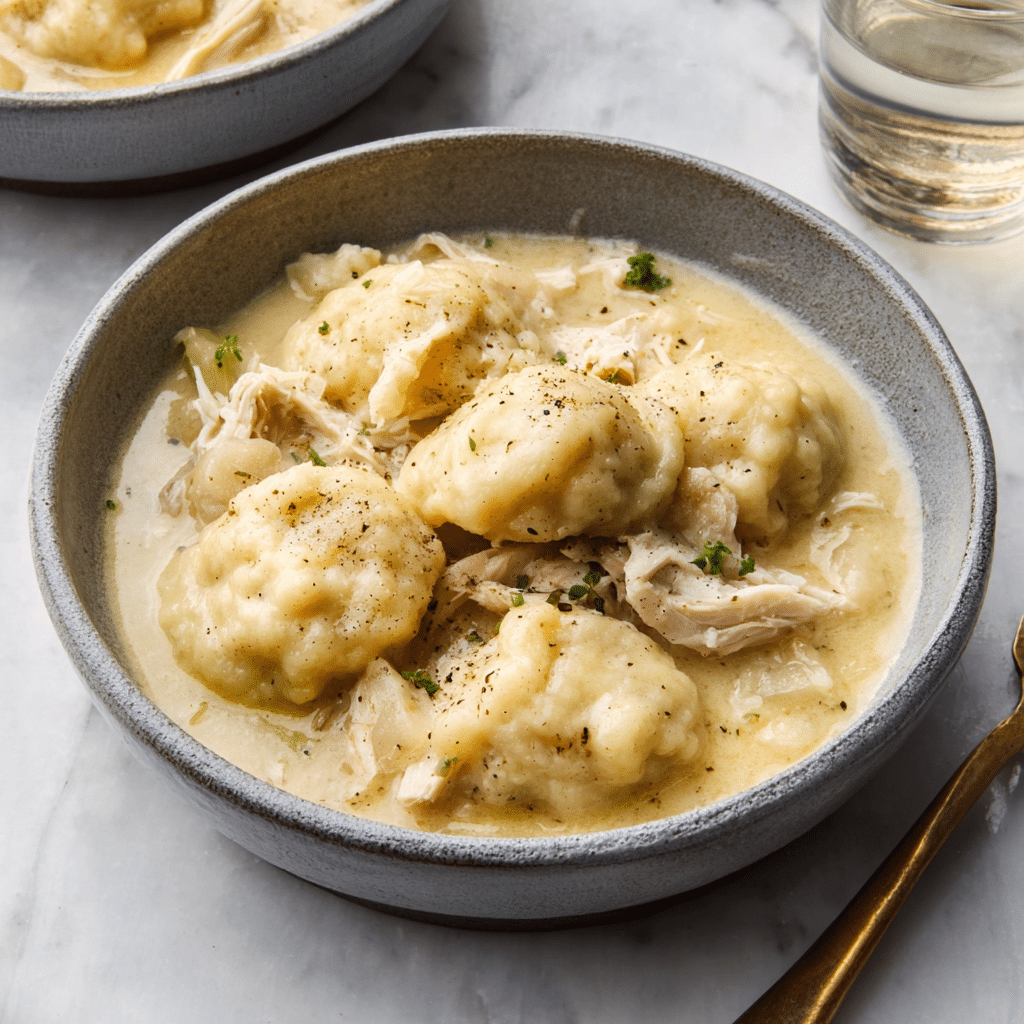 Old-Fashioned Chicken and Dumplings Recipe - Recipe Image