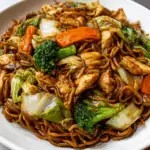 GARLIC CHICKEN LO MEIN Recipe