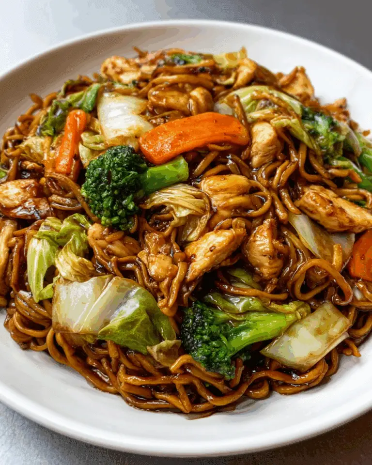 GARLIC CHICKEN LO MEIN Recipe
