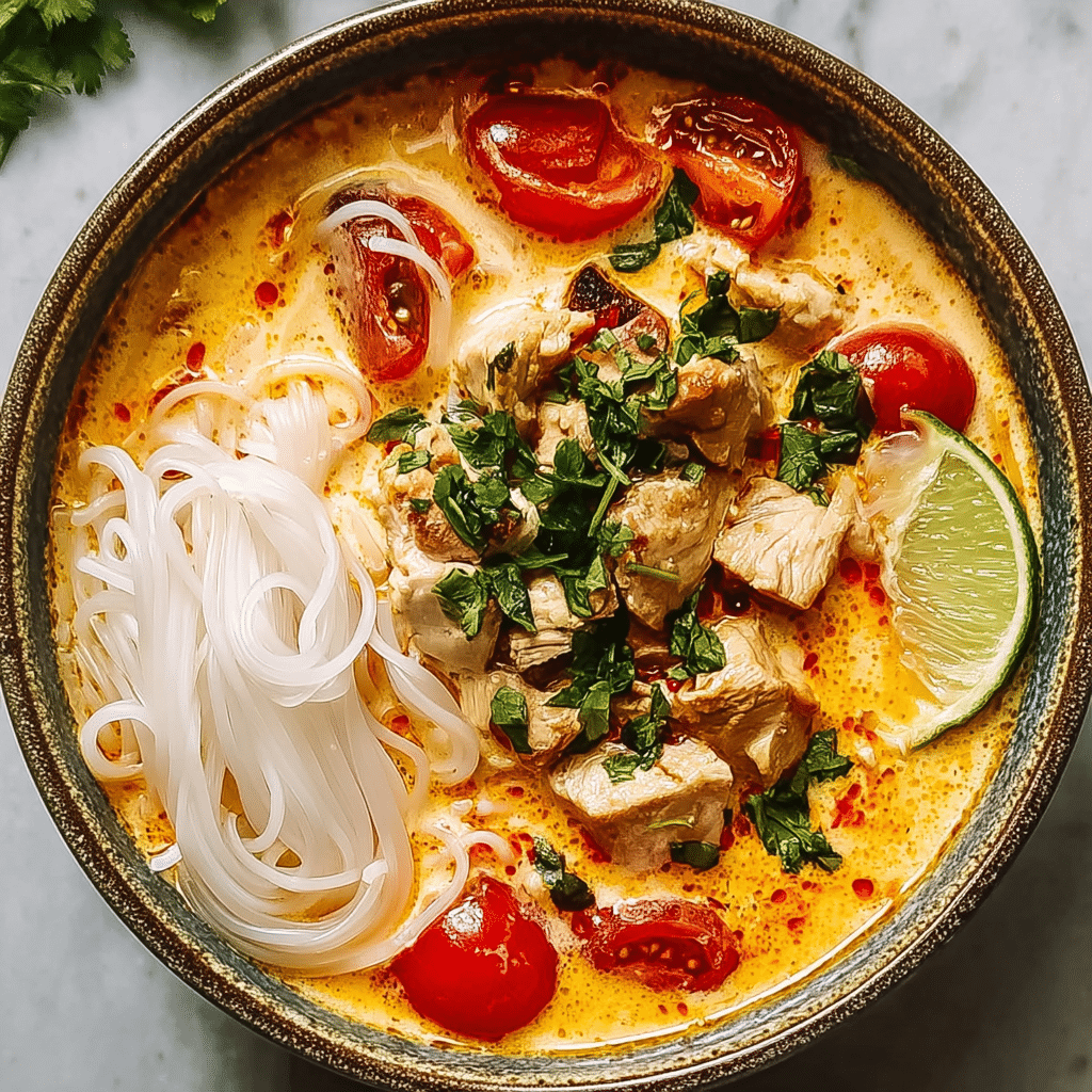 EASY THAI CHICKEN SOUP Recipe - Recipe Image