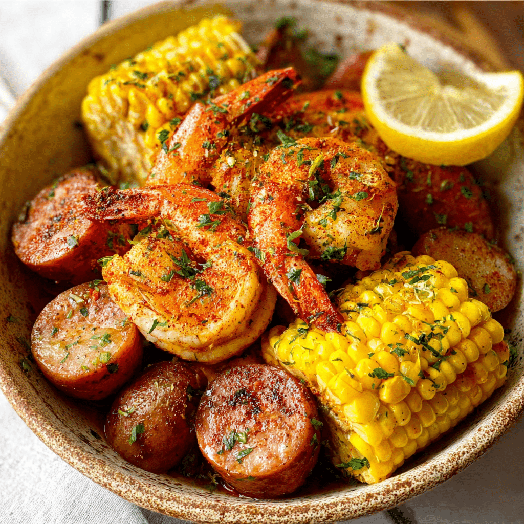 Small Batch Florida OJ Shrimp Boil Ingredients Recipe - Recipe Image