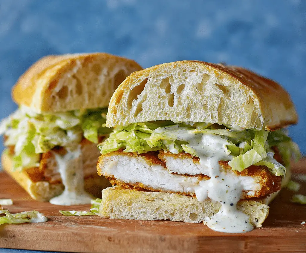 Crispy Chicken Caesar Sandwich Recipe