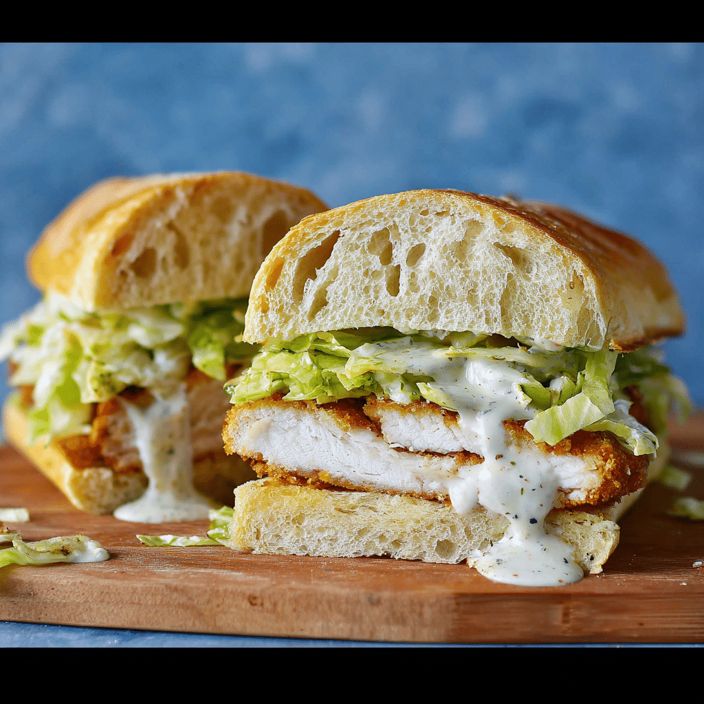 Crispy Chicken Caesar Sandwich Recipe - Recipe Image