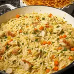 COZY & CREAMY CHICKEN POT PIE ORZO Recipe