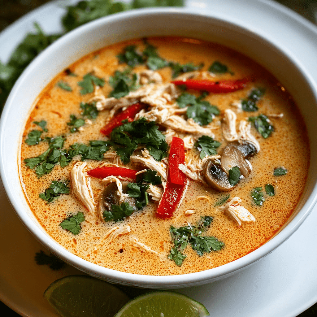 Crockpot Thai Coconut Chicken Soup Recipe - Recipe Image