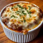 Pour the seafood mixture into a large baking dish Recipe