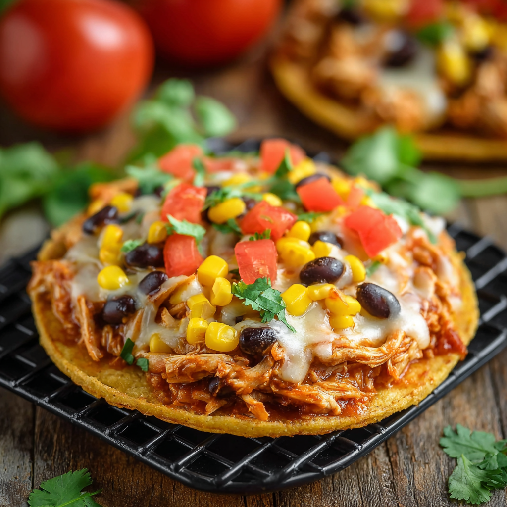 Quick & Tasty Mexican Rotisserie Chicken Tostadas 5 MEXICAN ROTISSERIE CHICKEN TOSTADAS Recipe - Recipe Image
