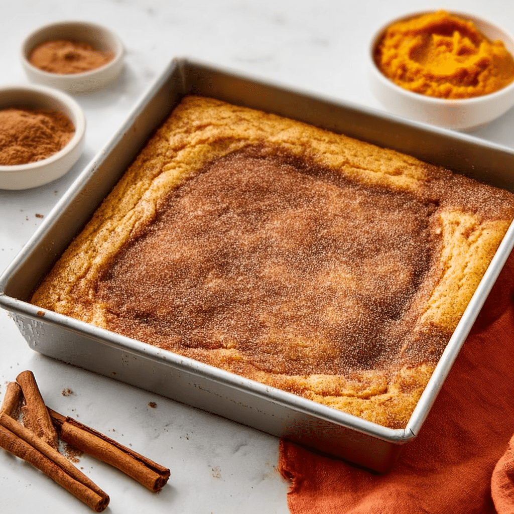 Pumpkin Snickerdoodle Brownies Recipe - Recipe Image