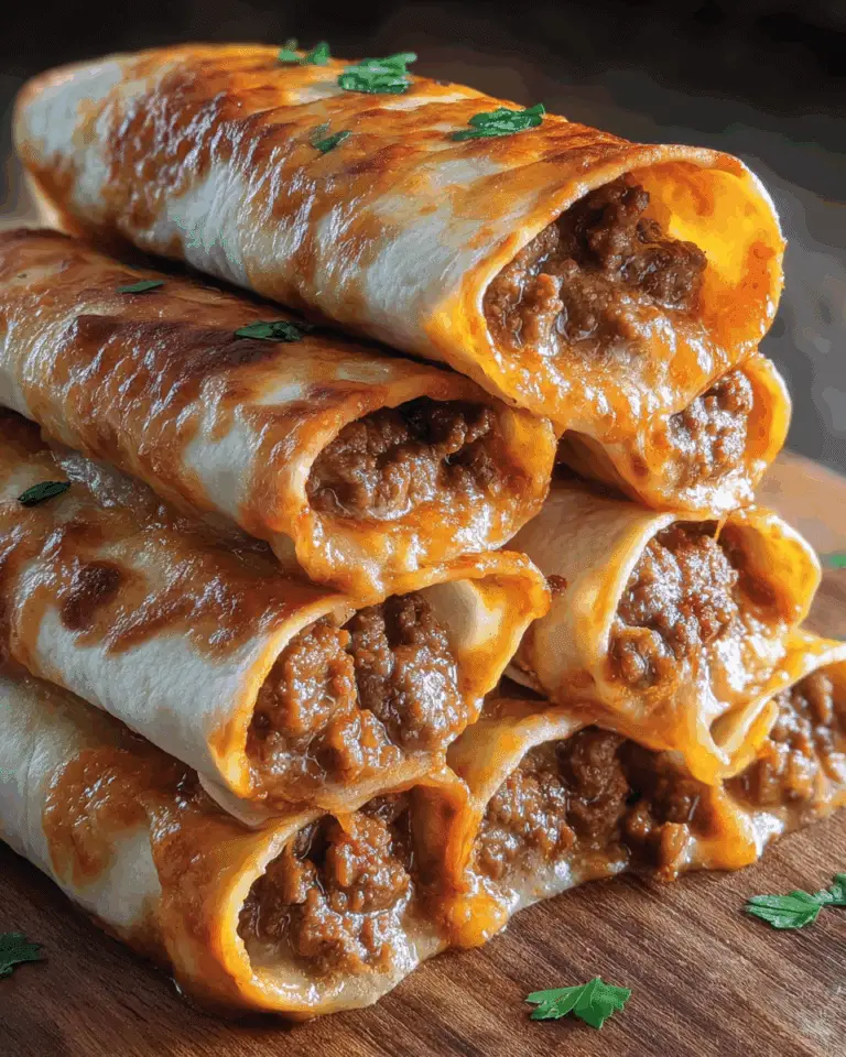 Crispy Beef & Cheese Chimichangas Recipe