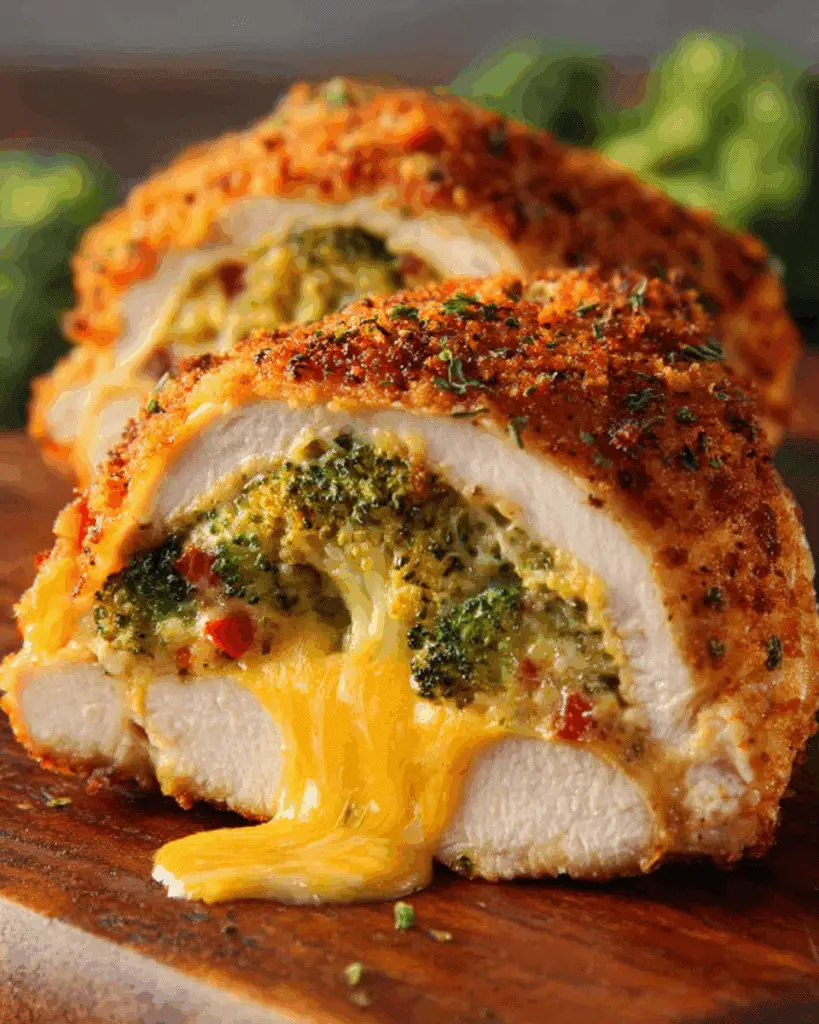 Broccoli and Cheese Stuffed Chicken – Full Recipe
