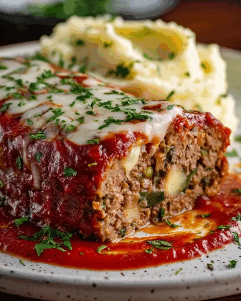 The Best Stuffed Italian Meatloaf Recipe