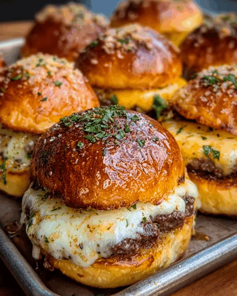 garlic parmesan cheeseburger bombs recipe
