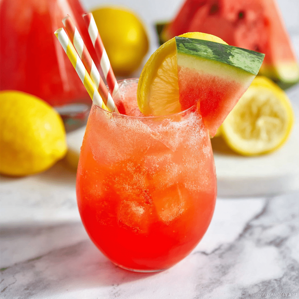 Watermelon Lemonade Recipe - Recipe Image