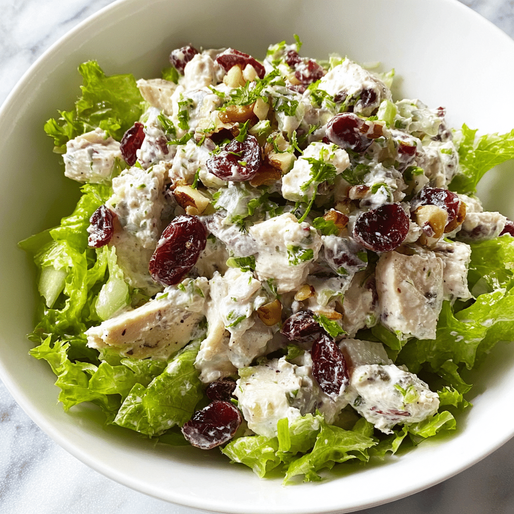 The Best Cranberry Pecan Chicken Salad Recipe - Recipe Image