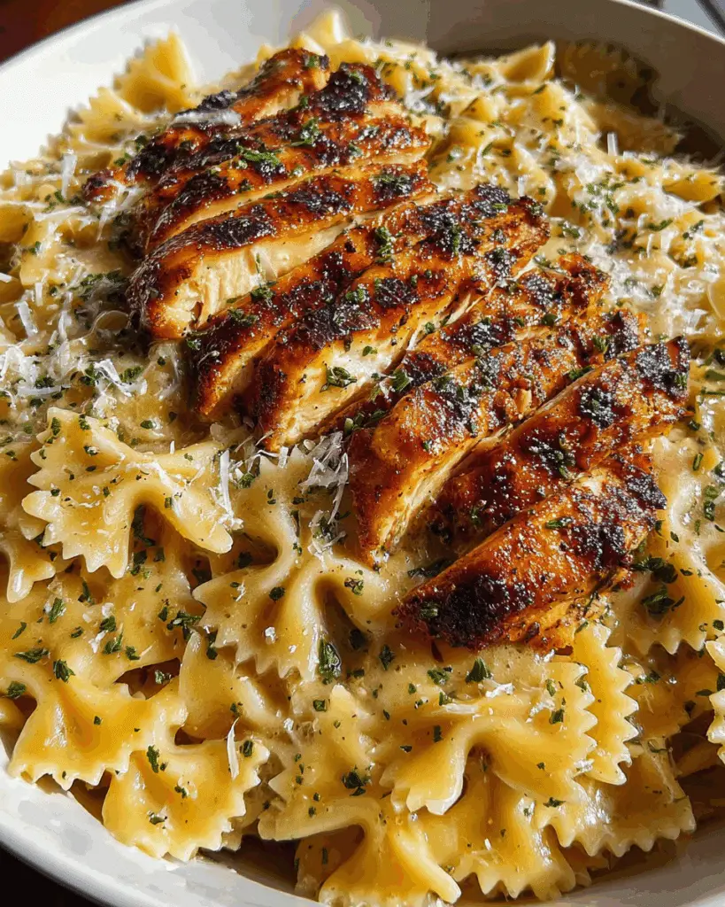 Bowtie Pasta Creamy Lemon Garlic Recipe