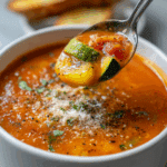 roasted zucchini & tomato soup recipe