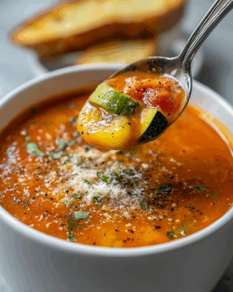 roasted zucchini & tomato soup recipe