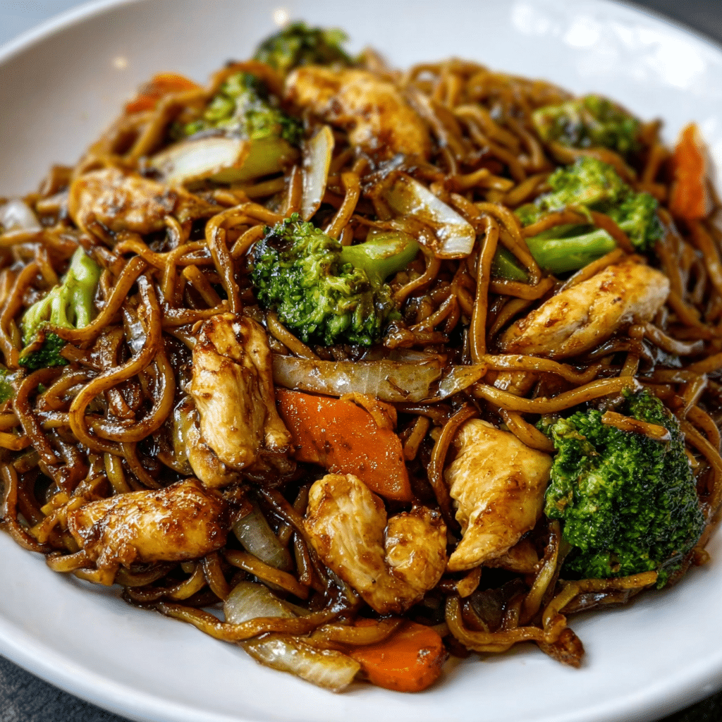 GARLIC CHICKEN LO MEIN Recipe - Recipe Image