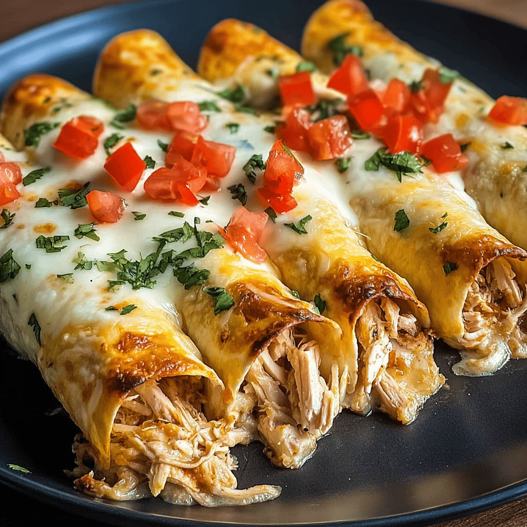 Baked Cream Cheese Chicken Taquitos Recipe - Recipe Image