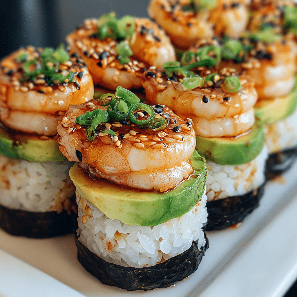 Spicy Shrimp Sushi Stacks: A Delicious Twist Awaits! Recipe - Recipe Image