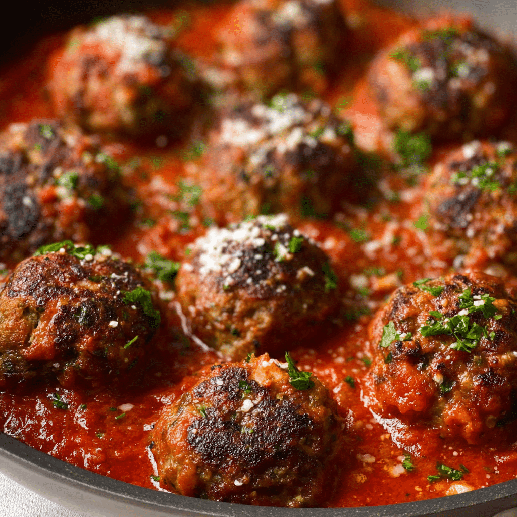 Mozzarella Stuffed Meatballs Recipe - Recipe Image