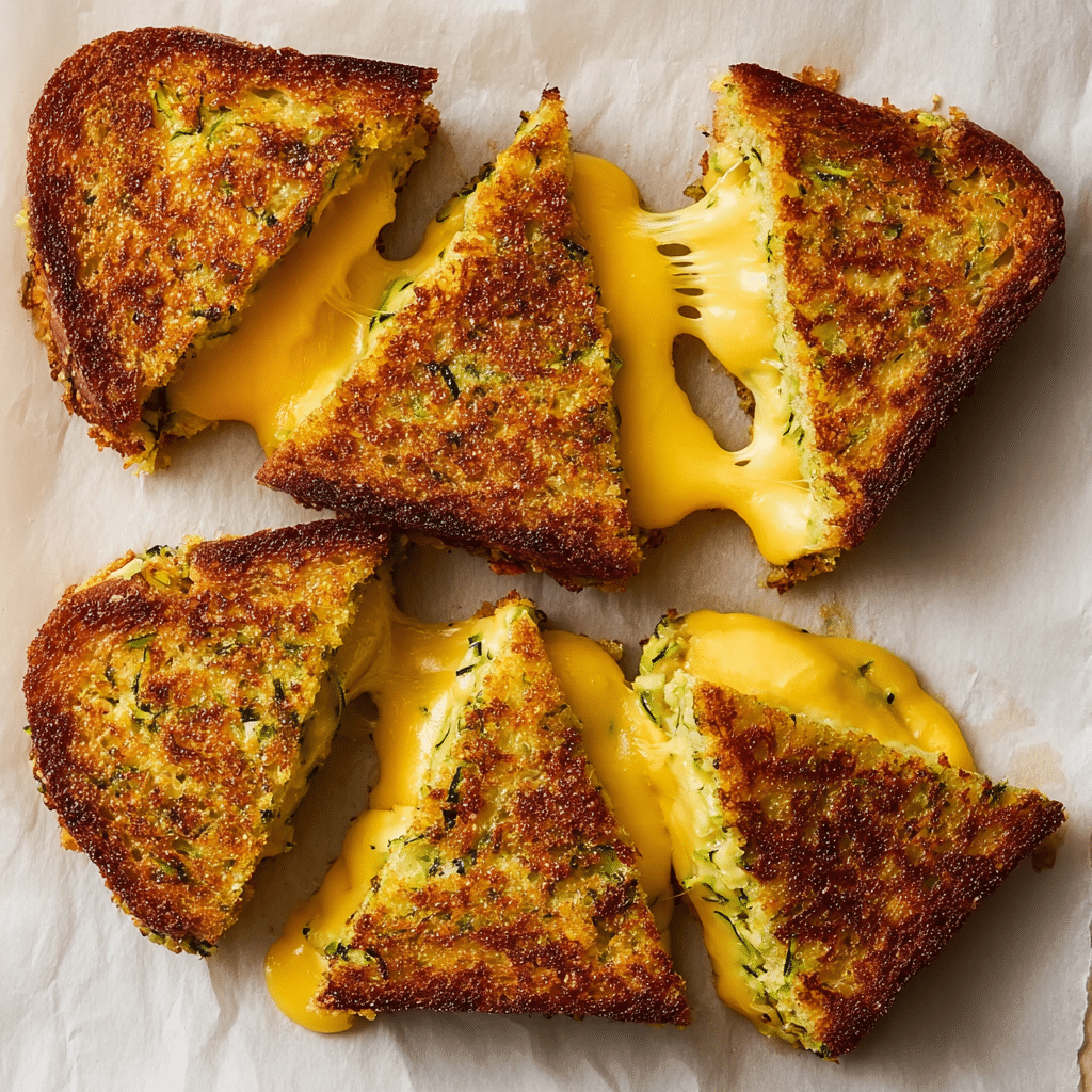 CRISPY ZUCCHINI GRILLED CHEESE Recipe - Recipe Image