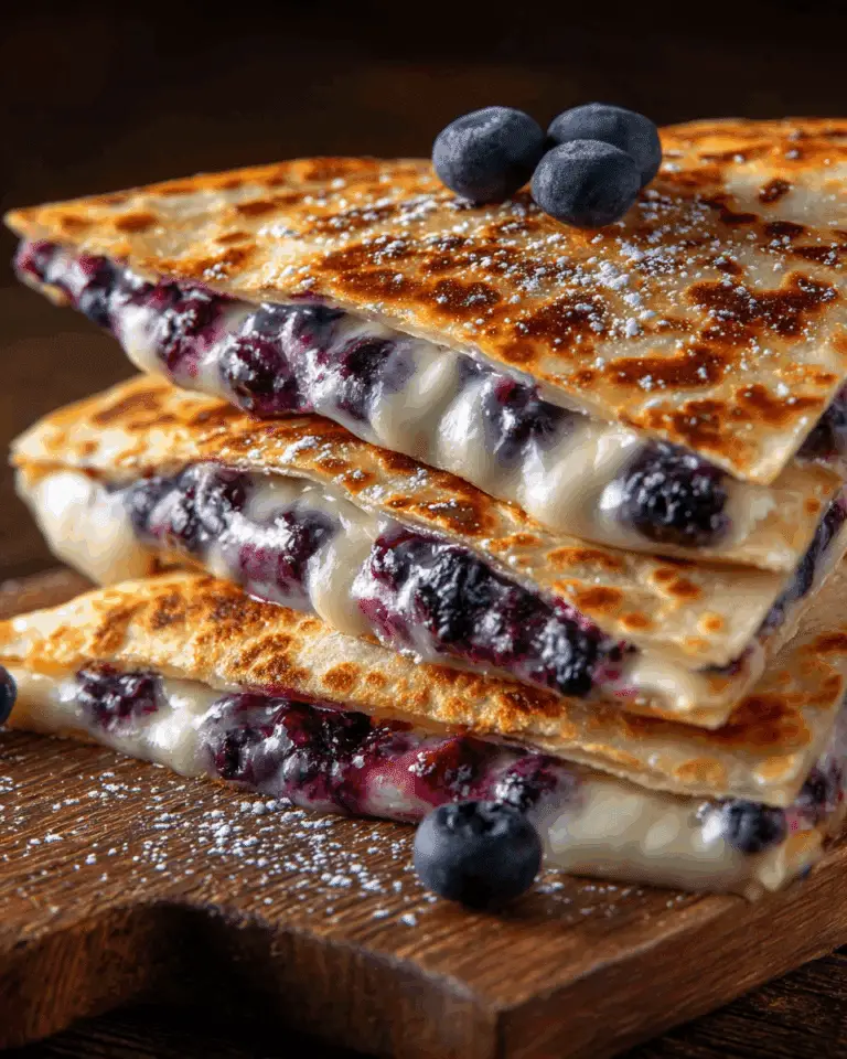Blueberry Breakfast Quesadilla Recipe