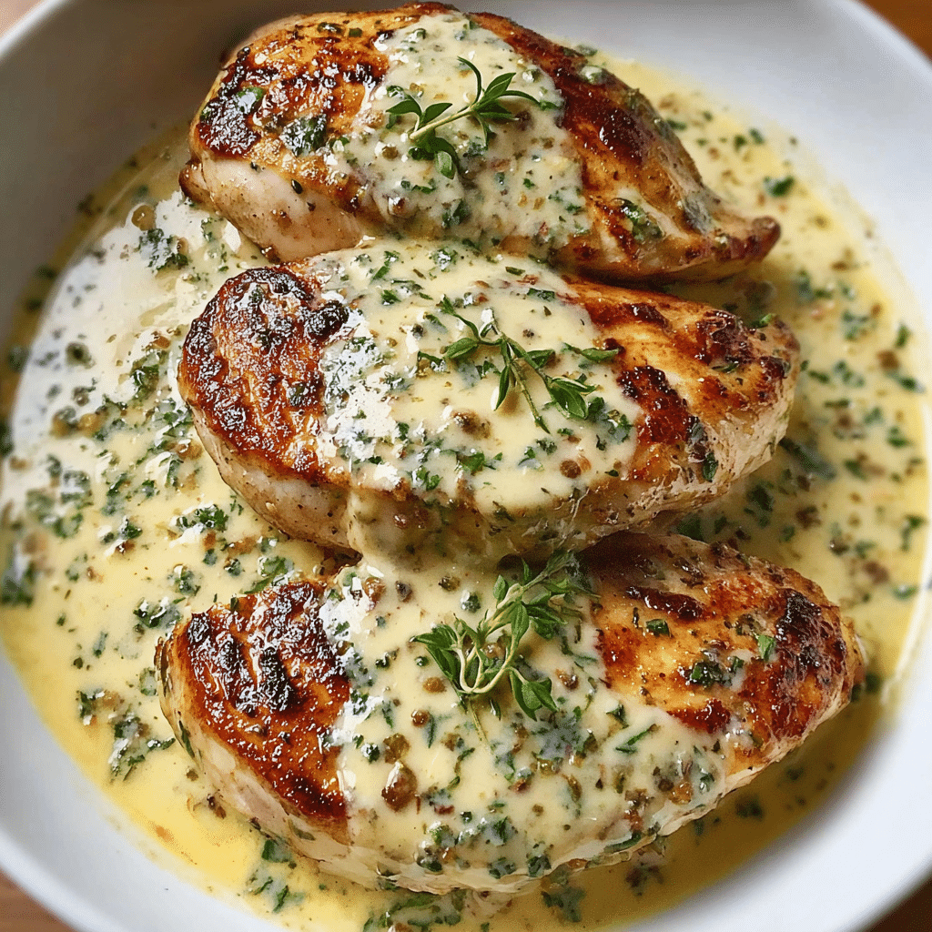 Creamy Boursin Chicken Garlic Herbs Recipe - Recipe Image