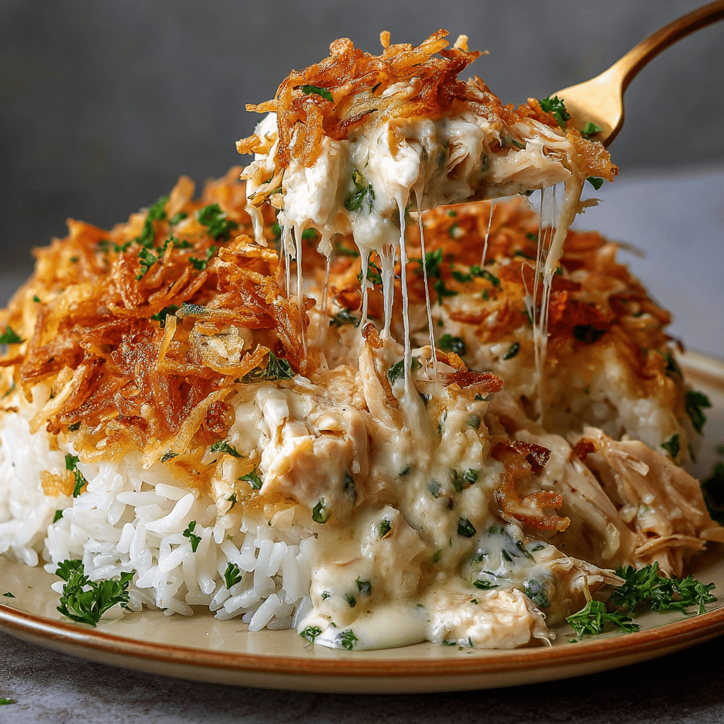 French Onion Chicken Rice Recipe - Recipe Image