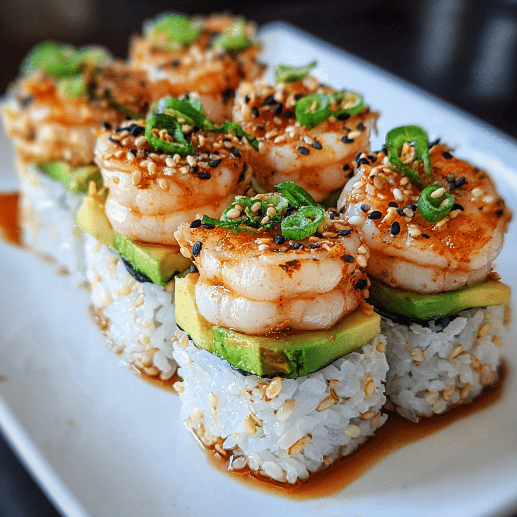 Spicy Shrimp Sushi Stacks: A Delicious Twist Awaits! Recipe - Recipe Image