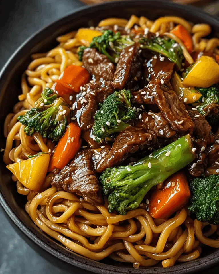 Delicious Beef Lo Mein with Vegetables Recipe