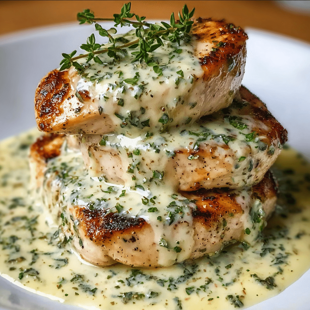 Creamy Boursin Chicken Garlic Herbs Recipe - Recipe Image