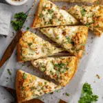 This chicken Alfredo garlic bread Recipe