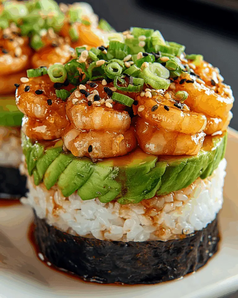 Spicy Shrimp Sushi Stacks: A Delicious Twist Awaits! Recipe