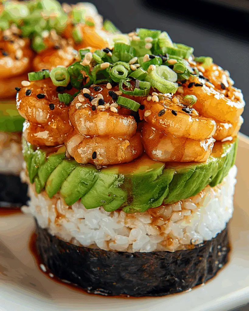 Spicy Shrimp Sushi Stacks: A Delicious Twist Awaits! Recipe