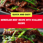 Mongolian Beef Recipe With Scallions Recipe