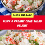 Creamy Crab Salad Recipe