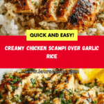 Chicken Scampi Creamy Garlic Rice Recipe