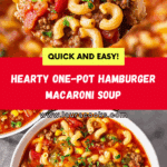 Hamburger Macaroni Soup Recipe