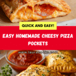 Homemade Cheesy Pizza Pockets Recipe