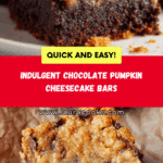 Chocolate Pumpkin Cheesecake Bars Recipe