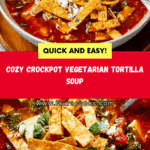 Crockpot Vegetarian Tortilla Soup Recipe