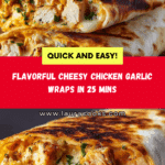 Cheesy Chicken Garlic Wraps Recipe